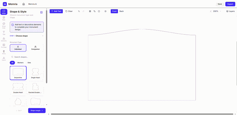 Base panel step 1 — choose base style and add base layers.